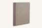 Preview: Folder light brown, geometric pattern, flowers stylized light blue
